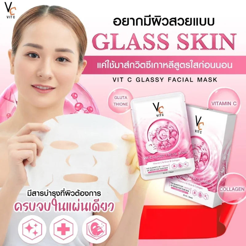 Ratcha VC Vit C Glassy Facial Mask