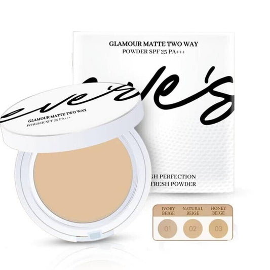 EVE'S GLAMOUR MATTE TWO WAY POWDER SPF 25 PA+++