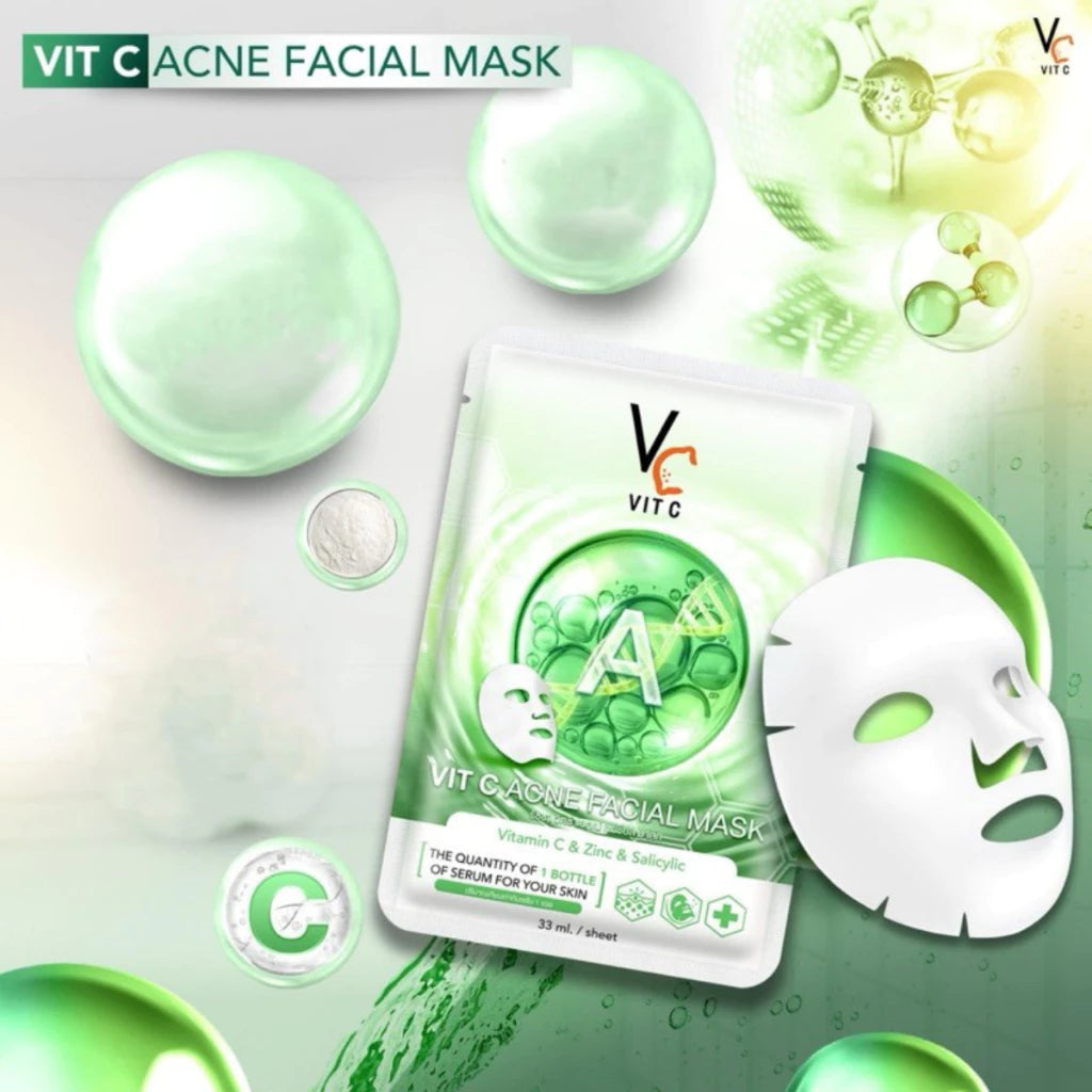 Ratcha VitC VC Acne Facial Mask แอคเน่ เฟเชียล มาส์ก