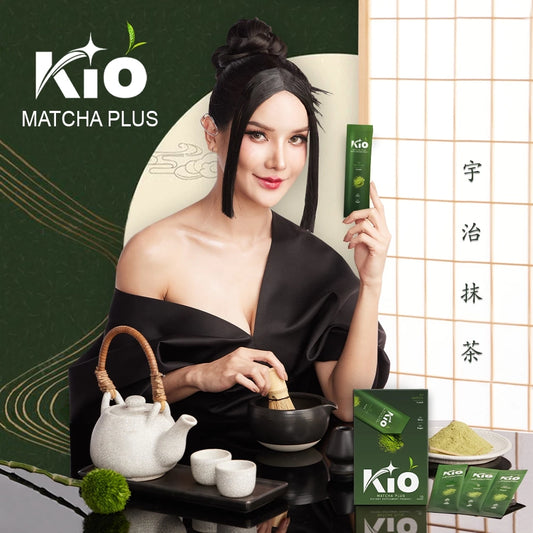 KIO Matcha Plus มัทฉะเกรดพรีเมี่ยม ไม่ผสมน้ำตาล